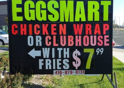 A VIEW Mobile signs Toronto GTA 416-879-0131 - EGGSMART