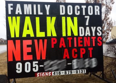 A VIEW Mobile signs Toronto GTA 416-879-0131 - Walk in Clinic 2