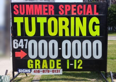 A View Mobile signs Toronto 416-879-0131 - Tutoring 1