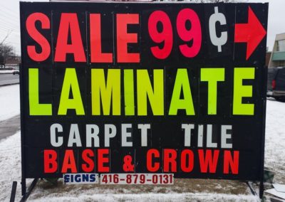 A View Mobile signs Toronto GTA 416-879-0131 - Laminate Flooring Hardwood