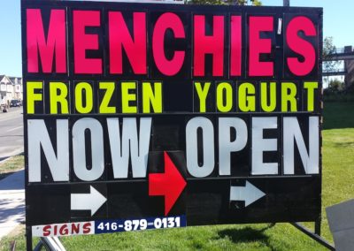 A View Mobile signs Toronto GTA 416-879-0131 - Menchie