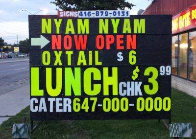 A View Mobile signs Toronto GTA 416-879-0131 - Resturant3 Jerk Oxtail