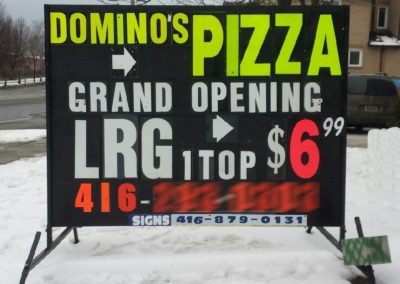 Mobile signs Toronto 416-879-0131 - Dominos Pizza