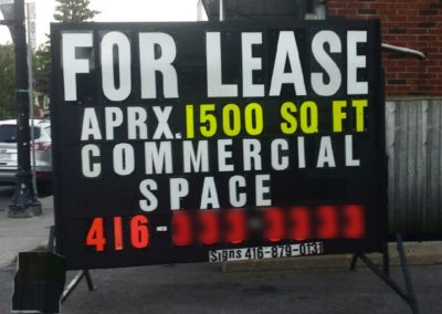 Mobile signs Toronto 416-879-0131 - SPACE FOR RENT