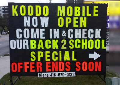 Mobile signs Toronto GTA 416-879-0131 - Cell phone1