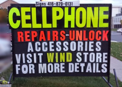 Mobile signs Toronto GTA 416-879-0131 - Cell phone2