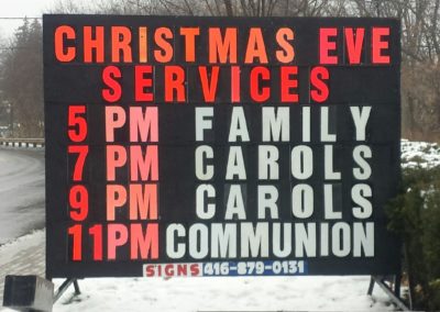 Mobile signs Toronto GTA 416-879-0131 - Church 1