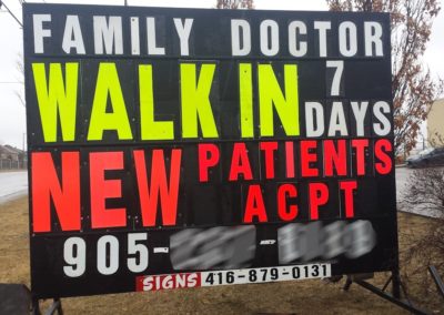 Mobile signs Toronto GTA 416-879-0131 - Walk in Clinic 2